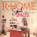 Cover of R-Home Magazine with woman sitting on desk in home office